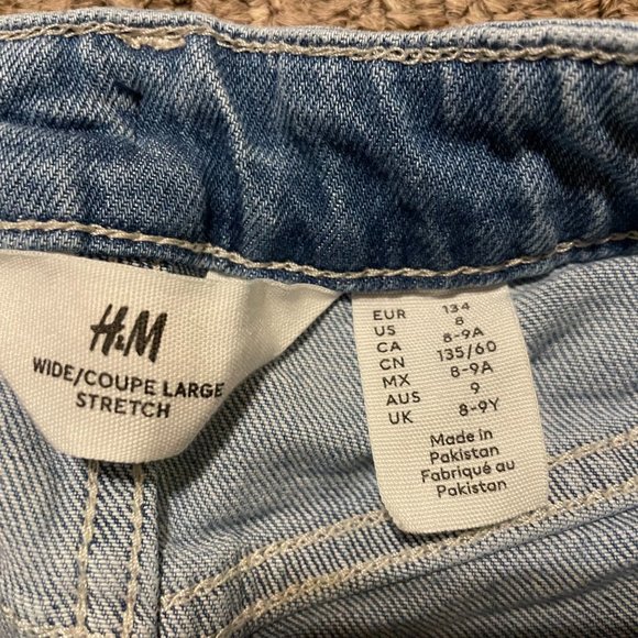 Girls H&M wide leg jeans - Picture 3 of 3